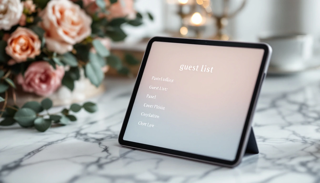 Cómo gestionar la lista de invitados de tu boda digital