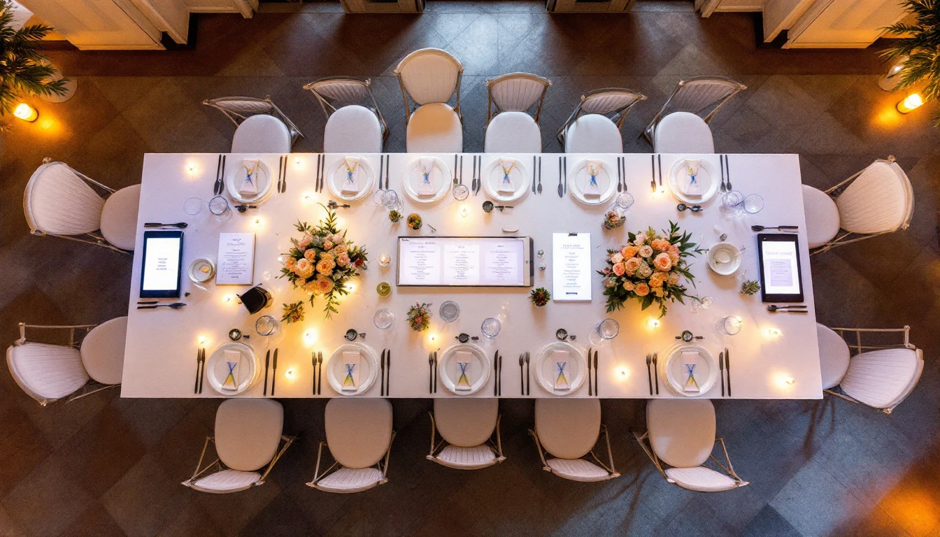 Organizar las mesas de la boda: seating plan interactivo para invitados