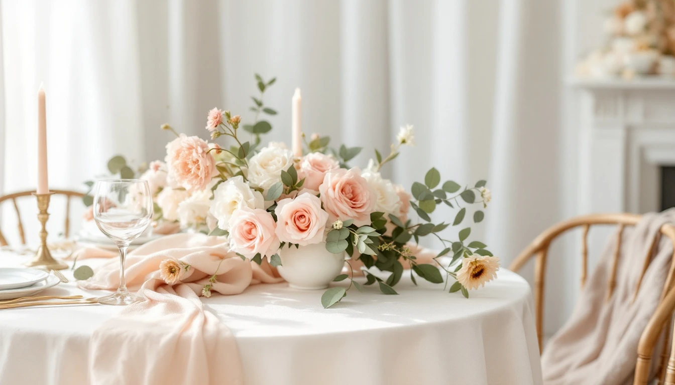 Boda íntima decoración mesa presidencial – Ideas y trucos