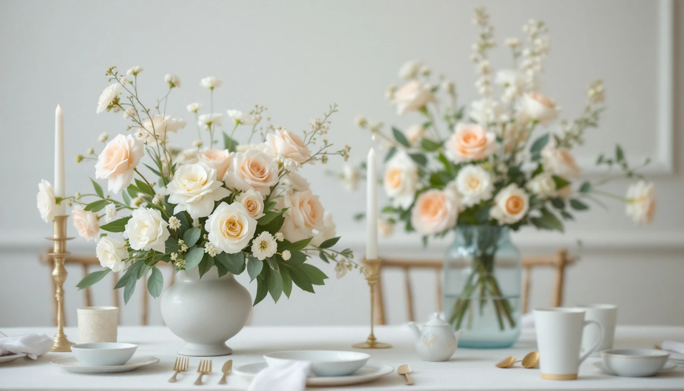 Centros de mesa boda altos vs bajos: guía para elegir