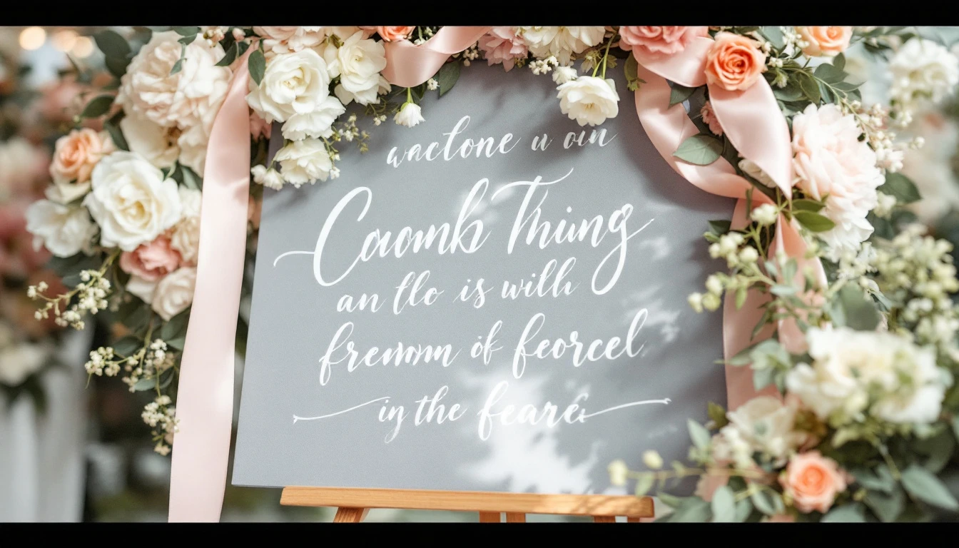 Lettering boda carteles personalizados – Ideas y tips para tu gran día