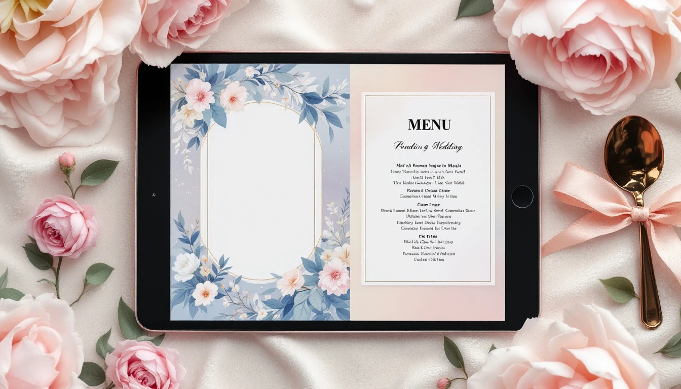 Invitación de boda digital con menú para invitados: Guía práctica